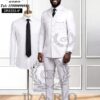 Daro Uomo DR8353-4 Premium White Executive Suit Set