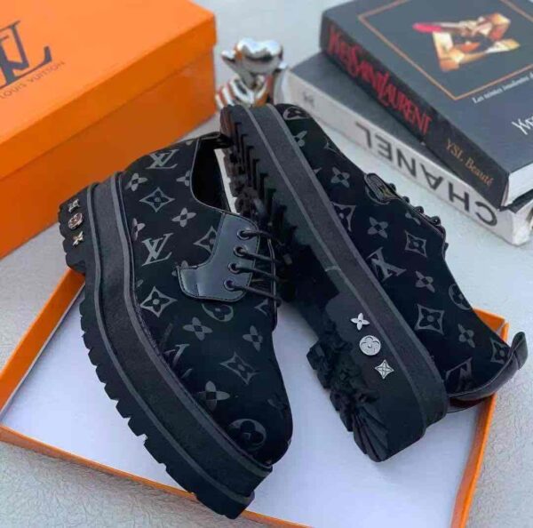 Louis Vuitton Monogram Platform Derby Shoes