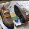 Clarks Premium Perforated Leather Loafers
