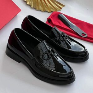 Salvatore Ferragamo Patent Leather Luxury Loafers