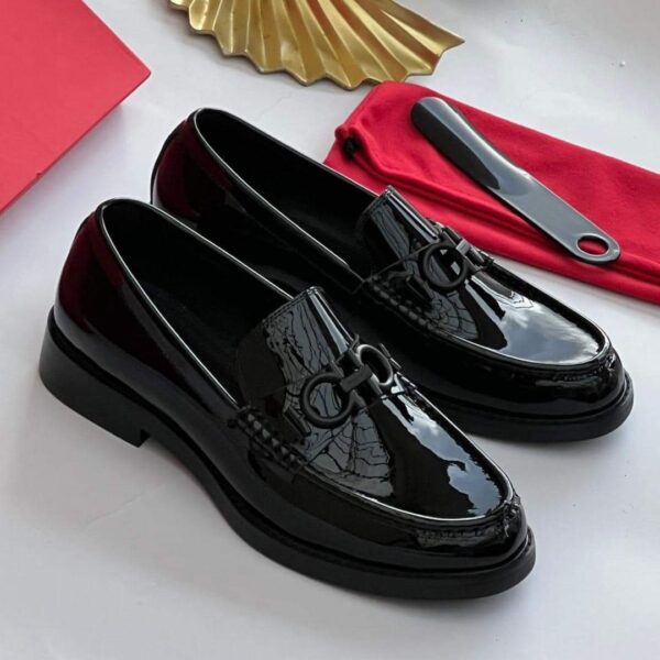 Salvatore Ferragamo Patent Leather Luxury Loafers