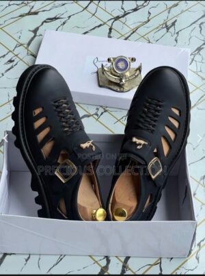 Christian Louboutin Premium Leather Cut-Out Sandals