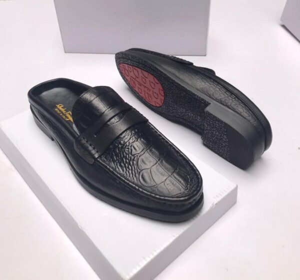 Louis Vuitton Monogram Mule Loafers – Black