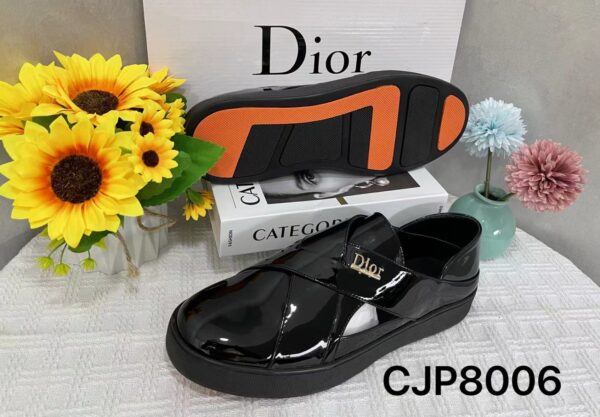 Dior Men's Patent Leather Slip-On Loafers