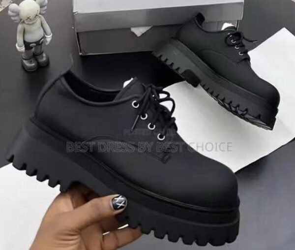 Premium Black Chunky Platform Shoes