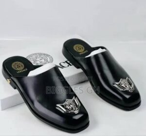 Versace Luxury Leather Mule Half Shoes
