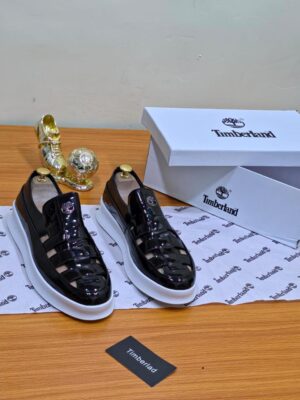 Timberland Premium Patent Leather Sandals – Black Timberland Premium Patent Leather Sandals – Black
