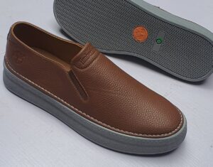 Timberland Premium Leather Slip-On Casual Shoes – Brown