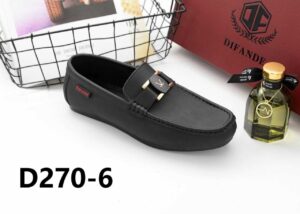 DIFANDE Premium Black Leather Loafers – Model D270-6
