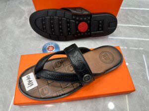 HIMSAMES Premium Leather Cross-Strap Sandals