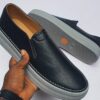 Timberland Premium Black Leather Slip-On Shoes