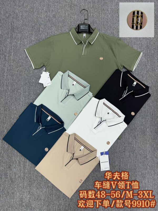 Emporio Armani Men's Premium Zip-Neck Polo Shirt – Ribbed Texture Collection