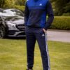 Adidas Men's Navy Blue and Royal Blue Premium Tracksuit Set