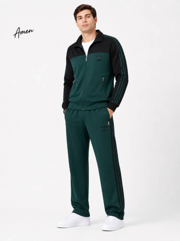 LuxeStride™ Men's Premium White Polo & Jogger Set
