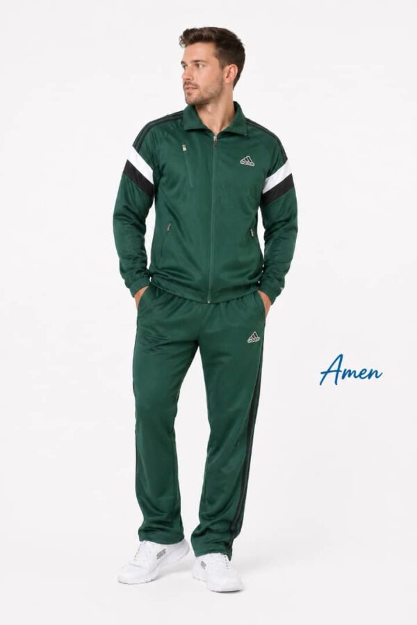 Adidas Men's Navy Blue and Royal Blue Premium Tracksuit Set