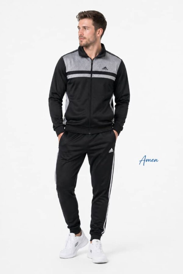 Adidas Men's Navy Blue and Royal Blue Premium Tracksuit Set