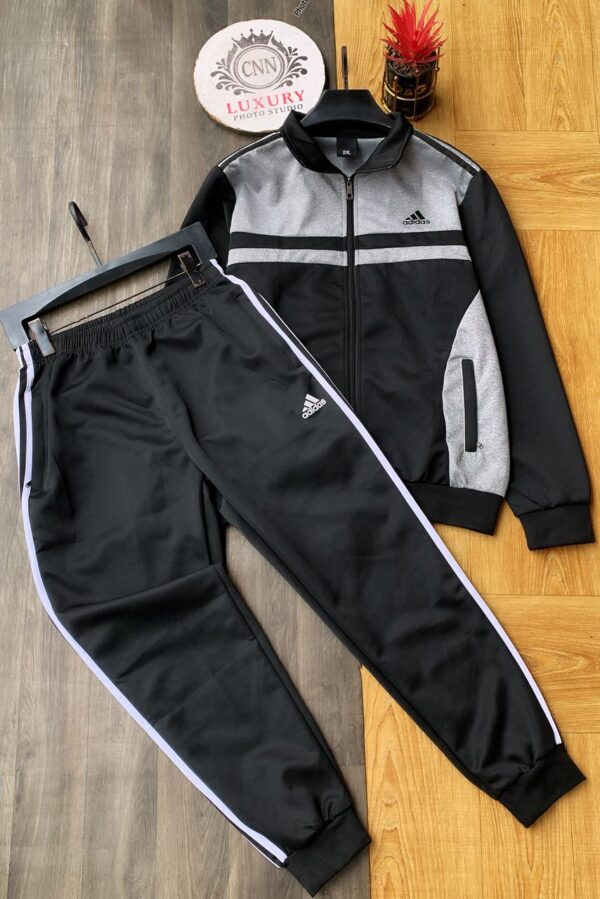 Adidas Men's Premium Two-Piece Tracksuit Set Adidas Men's Premium Forest Green Two-Piece Tracksuit Set